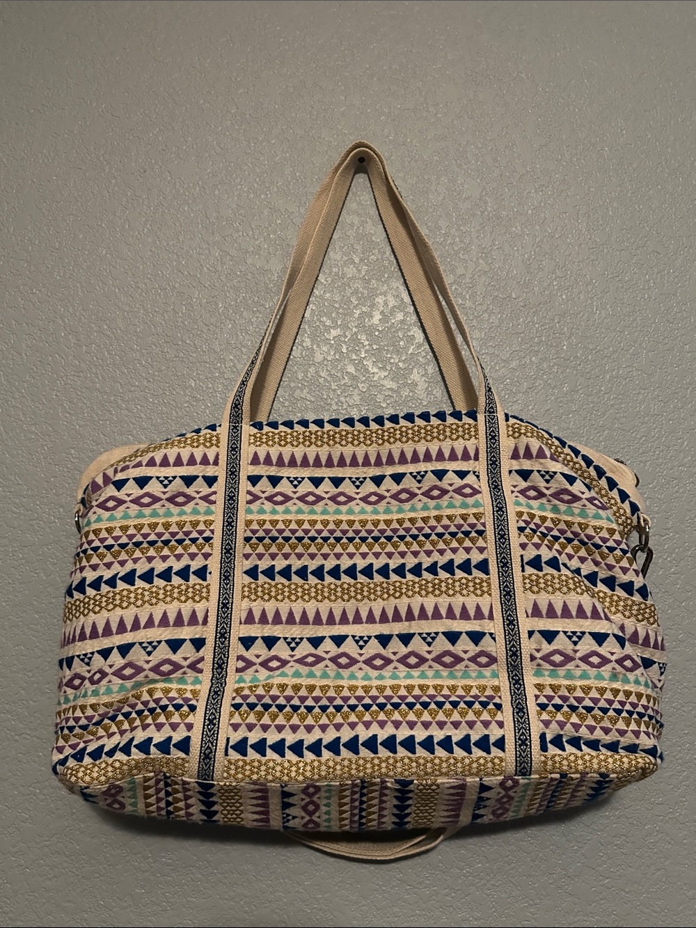 America & Beyond Ella Tribal Embellished Tote - Picture 8 of 8